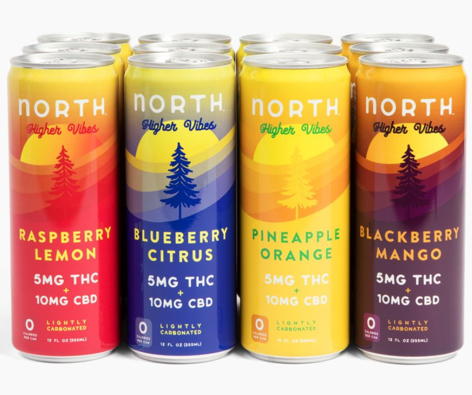 North Higher Vibes THC + CBD Seltzer Sampler Pack