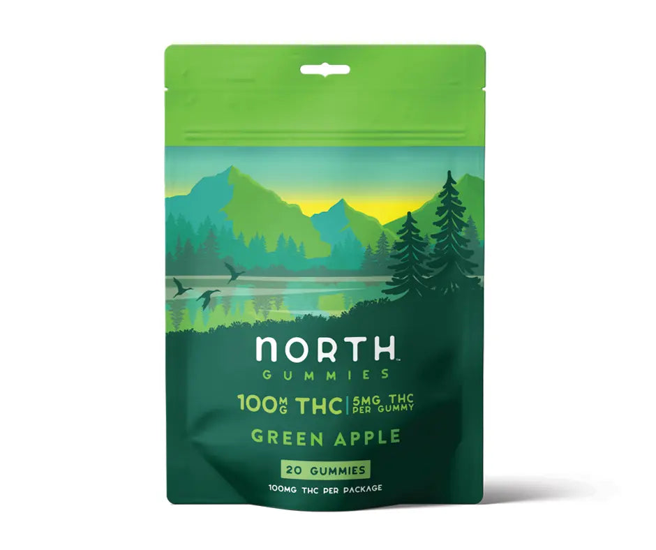 Green Apple THC Gummy Bag
