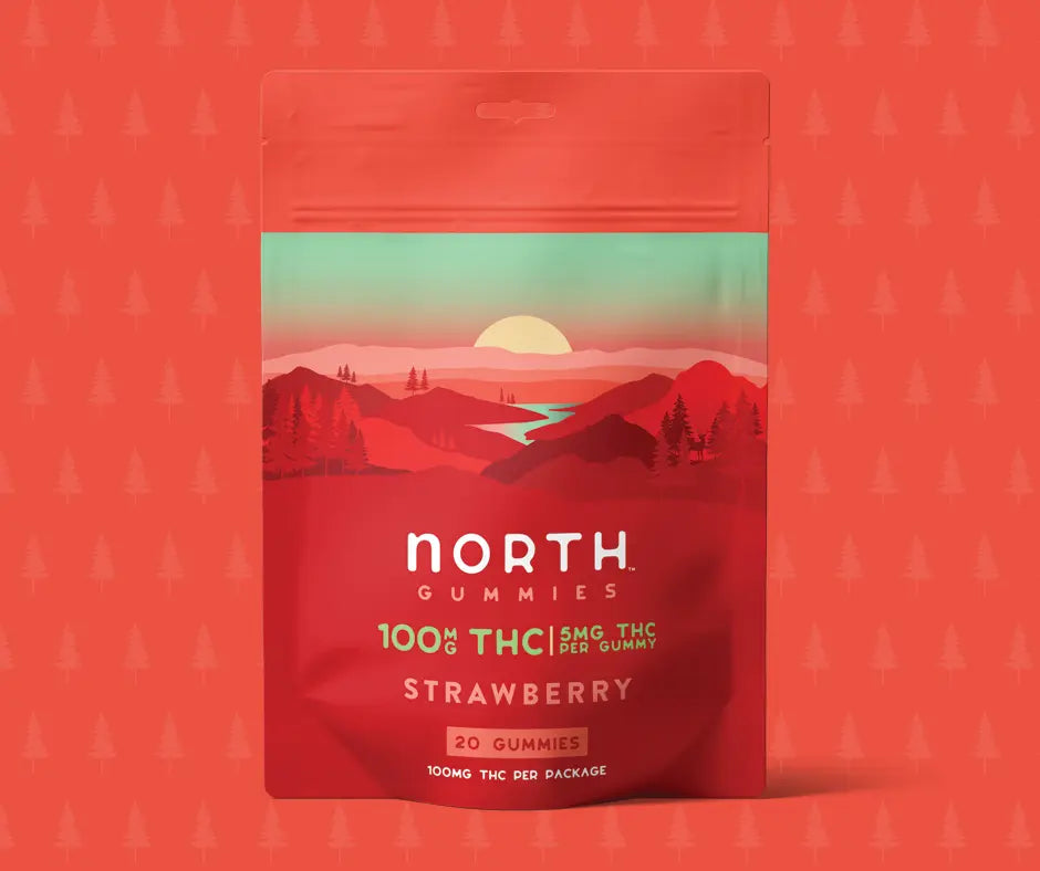 Strawberry THC Gummy Bag