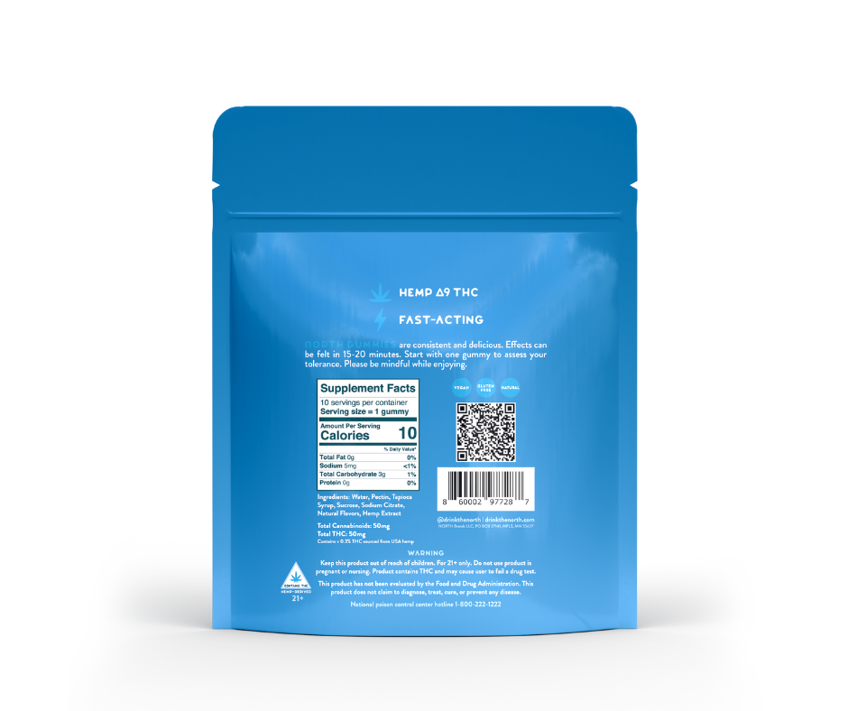 Blue Razz THC Gummies - MN