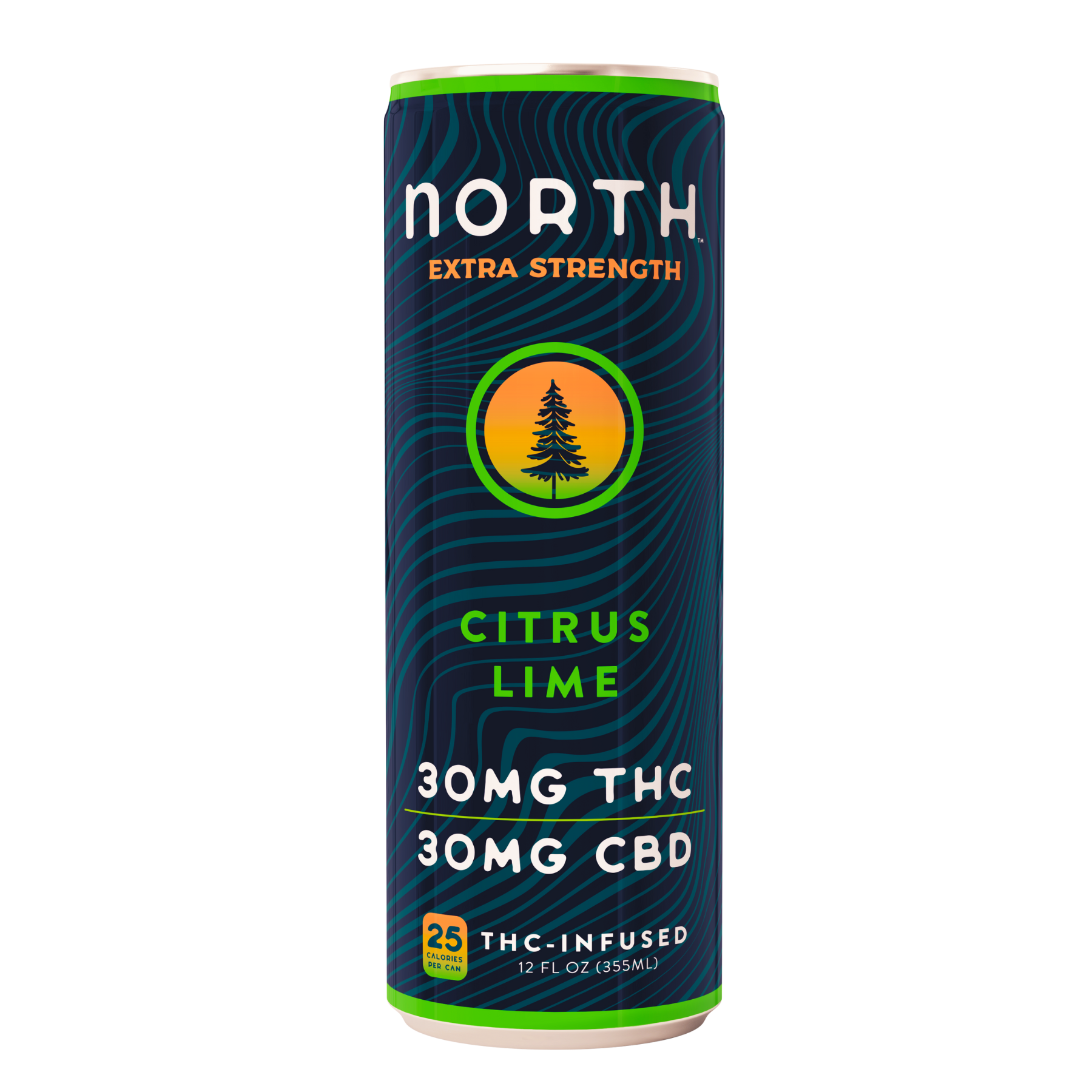 Extra Strength Citrus Lime: 30MG THC + 30MG CBD